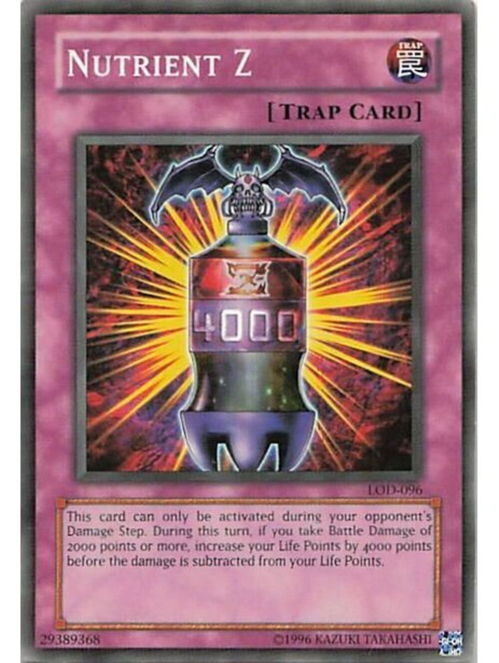 Yu-Gi-Oh! TCG 2004 Nutrient Z NM LOD-EN